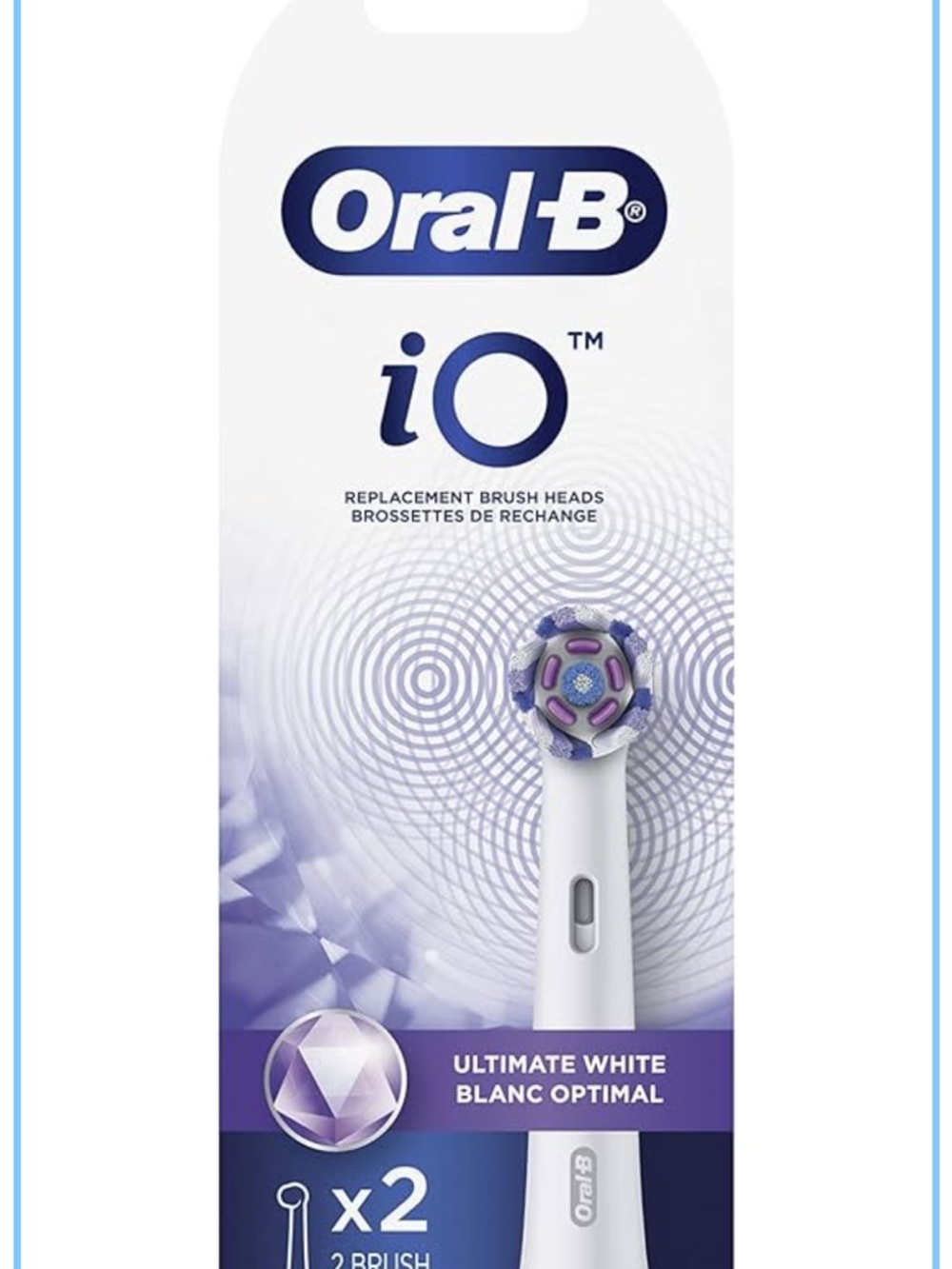 Oral‑B iO Replacement Brush Heads – Ultimate White (Purple/White) – 7